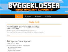 Tablet Screenshot of byggeklosser.net